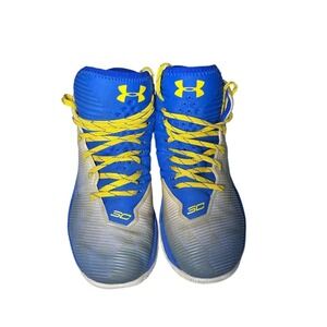 Under Armour Curry 2.5 Dub Nation Mens Size 9 Blue Yellow 1274425-400 Basketball